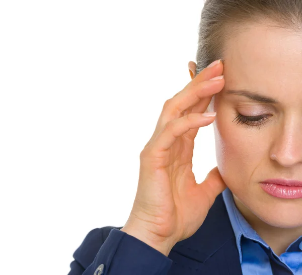 Portrait of frustrated business woman — Stock Photo, Image