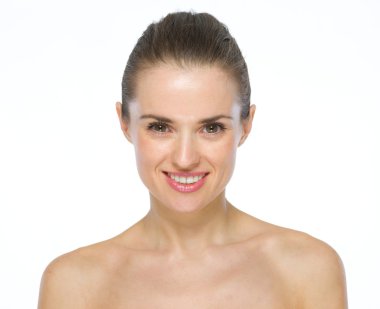 Beauty portrait of smiling young woman