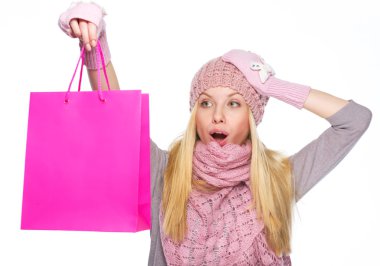 sürpriz genç kız kış şapka ve atkı ba Shopping