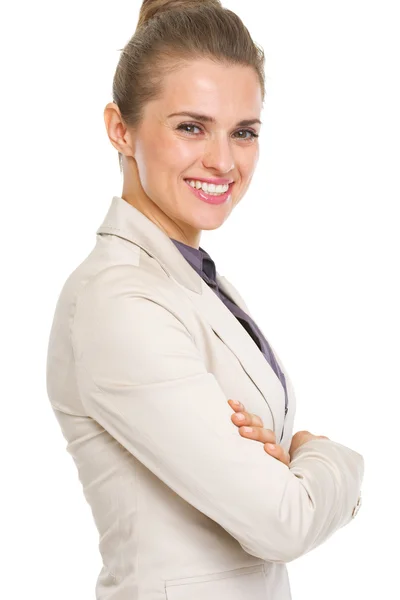 Retrato de mujer de negocios sonriente — Foto de Stock