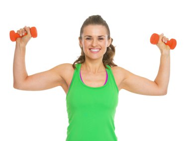 genç bir kadın fitness