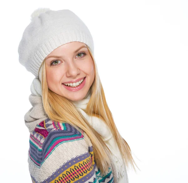 Ragazza in abiti invernali — Foto Stock