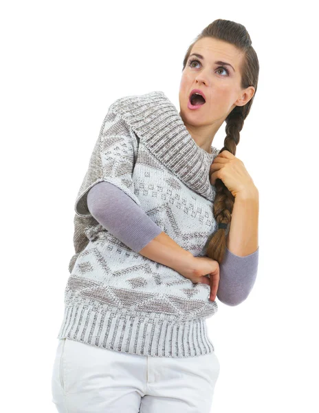 Woman in sweater — Stock Photo, Image