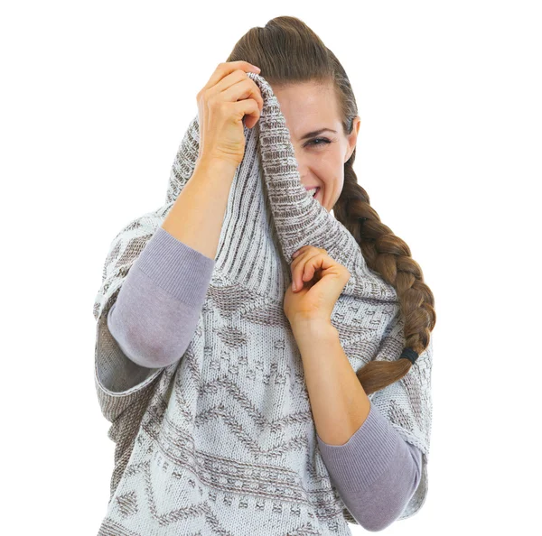 Woman in sweater — Stock Photo, Image