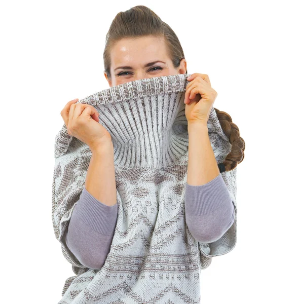 Woman in sweater — Stock Photo, Image