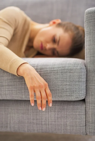 Housewife laying — Stock Photo, Image