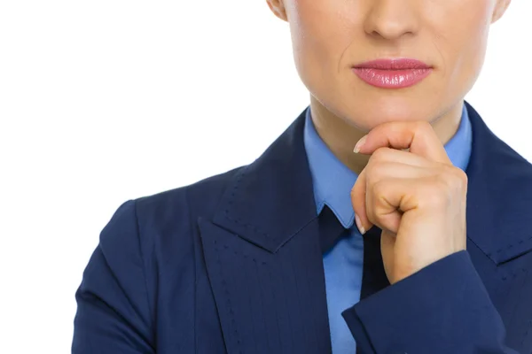 Thoughtful business woman — Stock Photo, Image