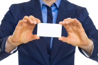 iş kadını gösteren kartvizit