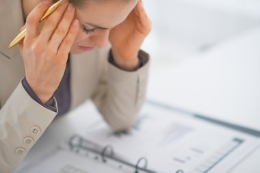 çalışan iş kadın vurguladı