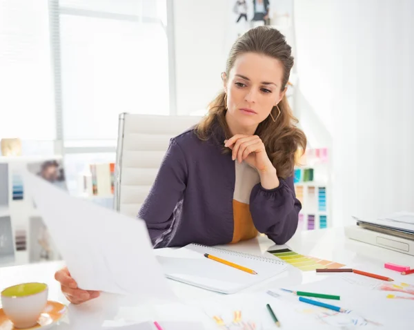 Fashion designer at work — Stock Photo, Image