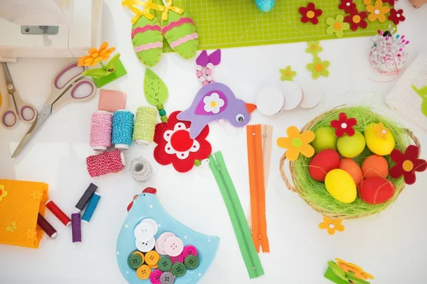 Easter decoration on table — Stock Photo, Image