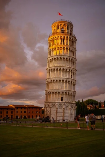 Pisa August 2020 Image Leaning Tower Pisa Italy — Stock fotografie
