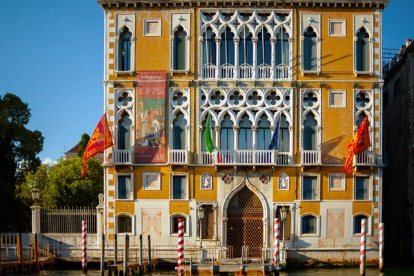 Venice Červenec 2020 Obraz Palazzo Franchetti Benátkách Itálie — Stock fotografie