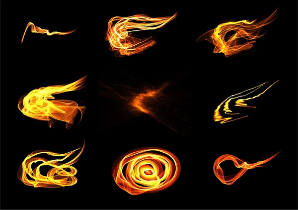Шаблоны пламени — стоковое фото