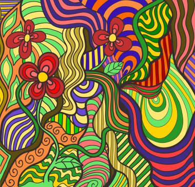çiçek doodle