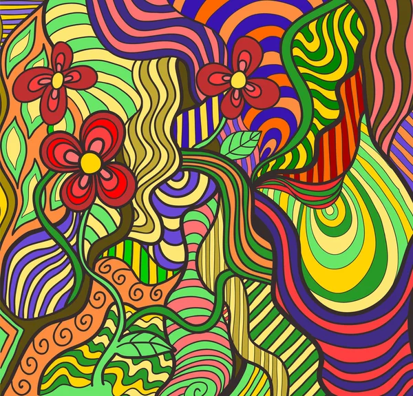 Floral doodle — Φωτογραφία Αρχείου