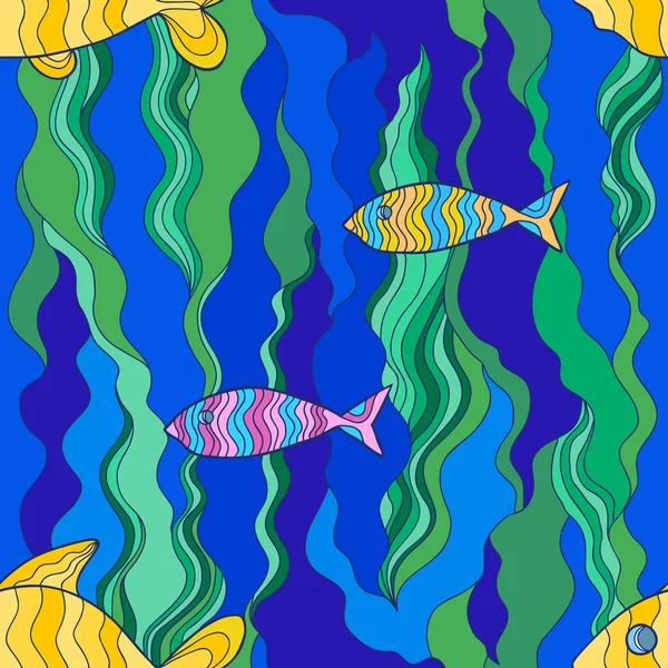 Fish seamless — Stock Photo, Image