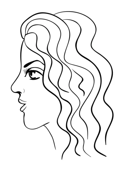 Sketch of face — Stock Photo, Image