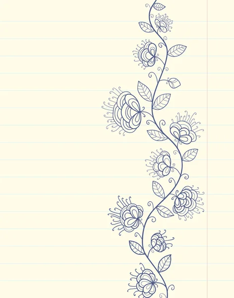 Floral tekening — Stockfoto