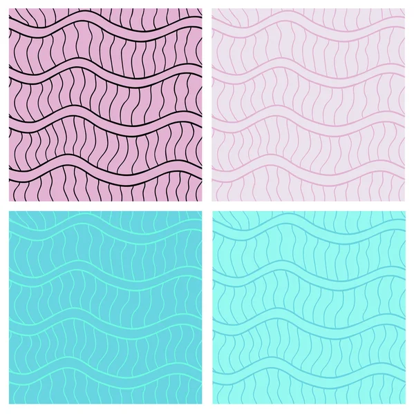 Abstract seamless patterns set. — Stock Photo, Image