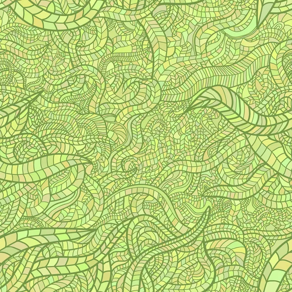 Mosaic green floral seamless pattern — Stock Photo, Image