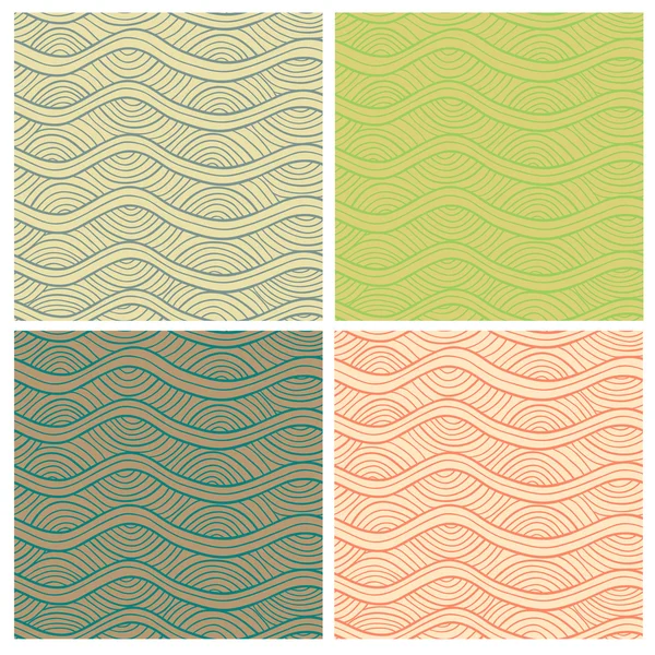 Abstract seamless patterns set. — Stock Photo, Image