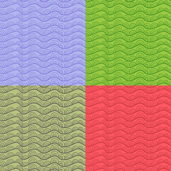Ensemble de pattens vectoriels abstraits . — Image vectorielle
