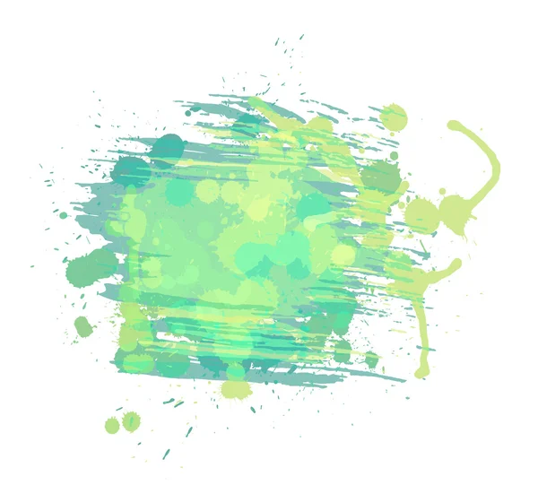 Künstlerischen Aquarell Vektor Hintergrund. hellgrün und blau colo — Stockvektor