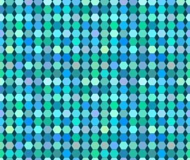 renkli çeşitli altıgen vektör Dikişsiz desen tasarım için