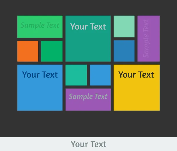 düz tasarım şablonu