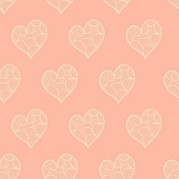 Valentine srdce bezešvé vzor — Stockový vektor