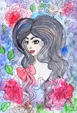 kadın illüstrasyon