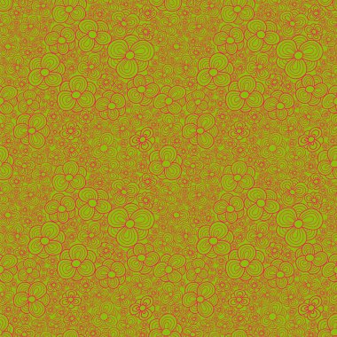 Yeşil arka planda pembe çiçekler