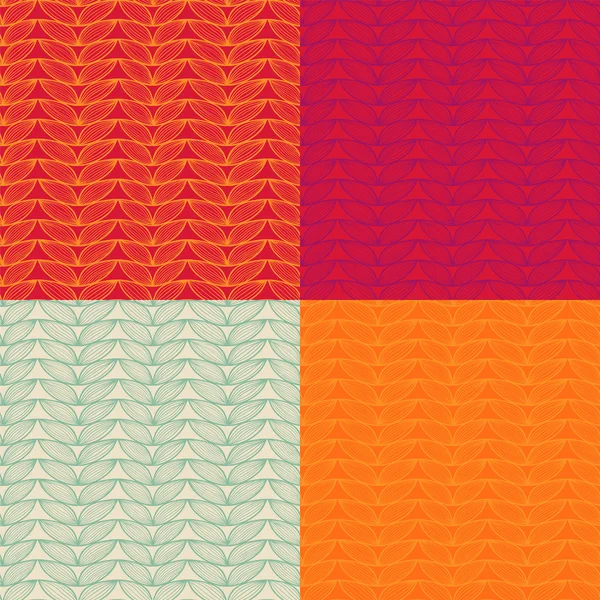 Collection de motifs vectoriels sans couture — Image vectorielle