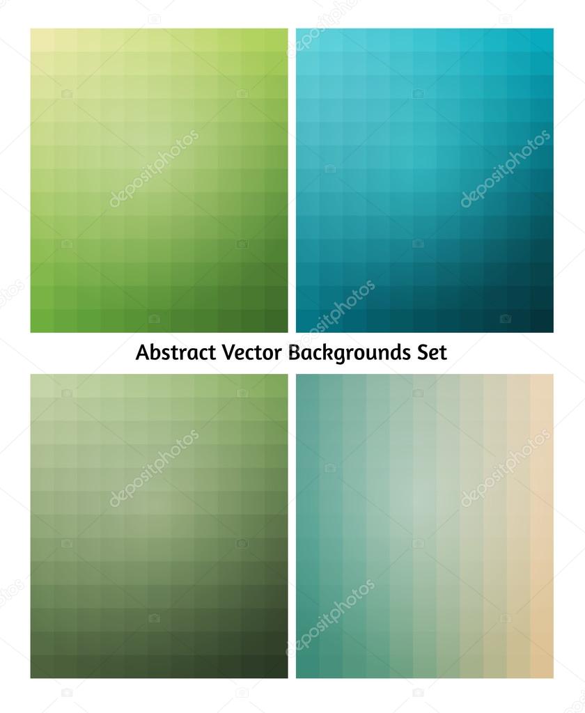 Abstract vector backgrounds collection. Flowing blend colors. Re