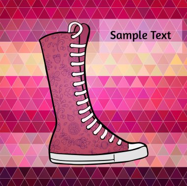 Çokgen düz tasarım arka plan grafik desenli h