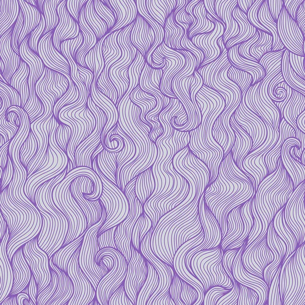 Abstrato doodle padrão sem costura vetor ondulado. Lilás e violeta c — Vetor de Stock