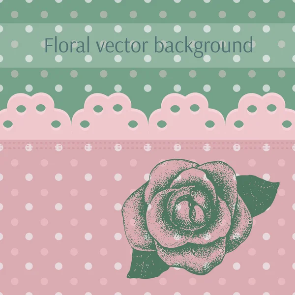 Floral vector background — Stock Vector