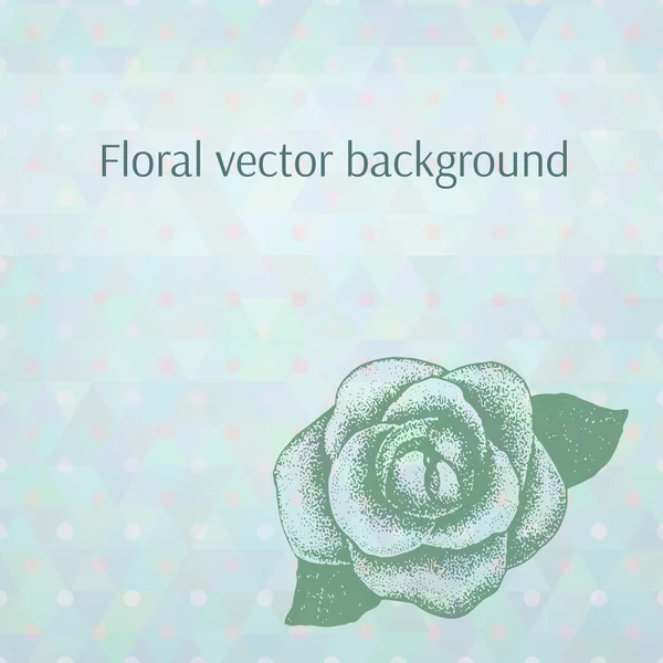 Floral vector achtergrond — Stockvector