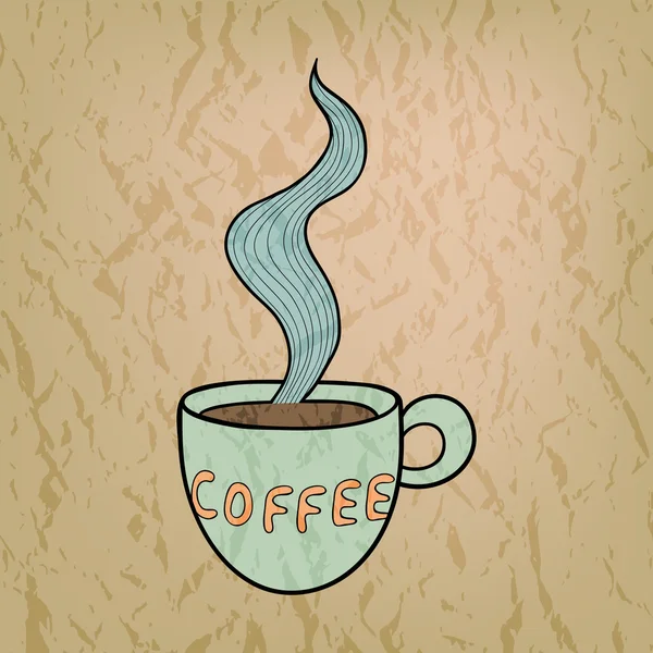 Vecteur tasse de café fond — Image vectorielle