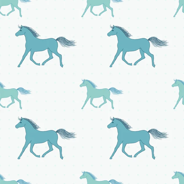 vektör retro renkli atları ile seamless modeli