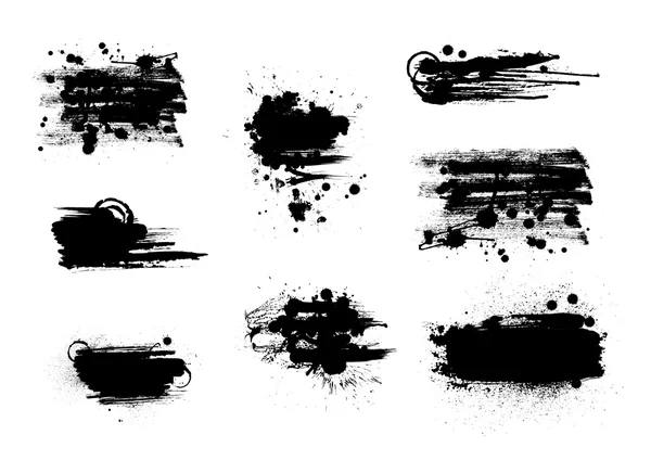 Collection of artistic grunge banners — Stock Vector