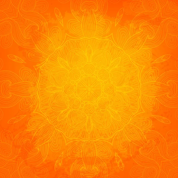 Ilustração do vetor abstrato ornamental laranja —  Vetores de Stock