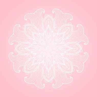 pastel renkler ile yuvarlak süs vektör arka plan soyut