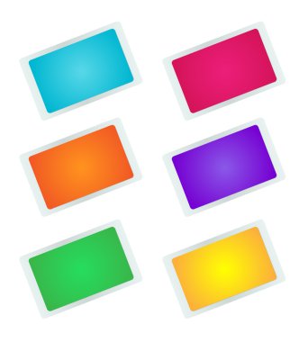 metniniz için bir yer ile stilize vektör atilt kart dizisini