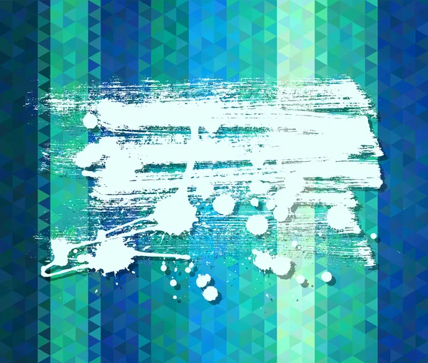 Fundo vetorial abstrato. Banner de pintura artística no poli listrado — Vetor de Stock