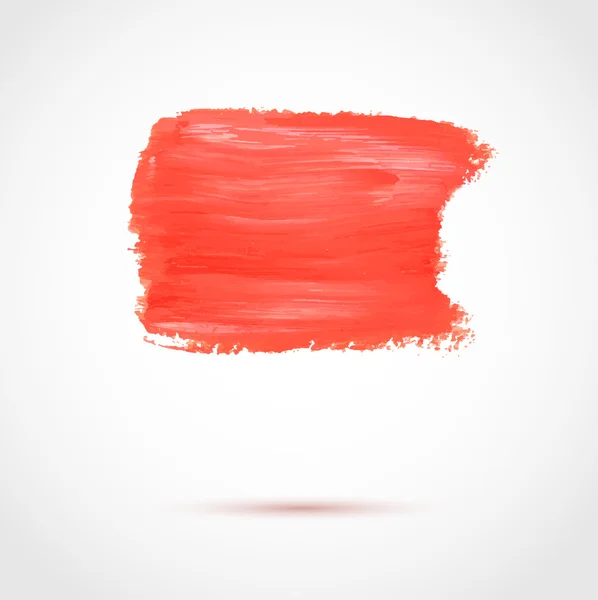 Banner de pintura vetorial abstrato vermelho colorido . — Vetor de Stock