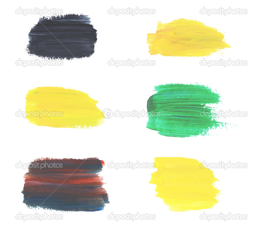 Set of vector paint banner for Your design