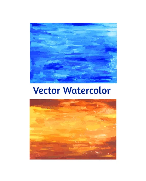 Conjunto de vetores. Papéis texturizados aquarela — Vetor de Stock