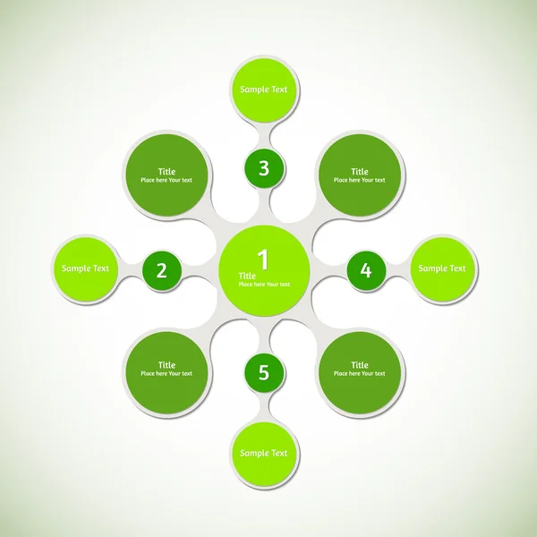 Fundo infográfico vetorial abstrato — Vetor de Stock